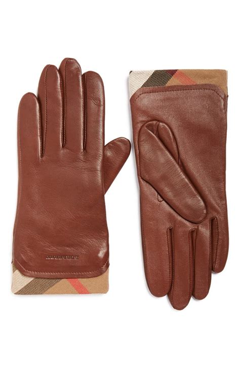 burberry women's leather gloves.